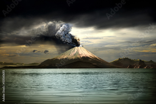 Fototapet Volcanos and all things related
