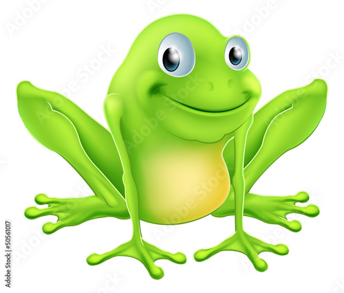Cartoon frog character