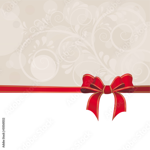 Hintergrund aus Ornamenten mit Schleife