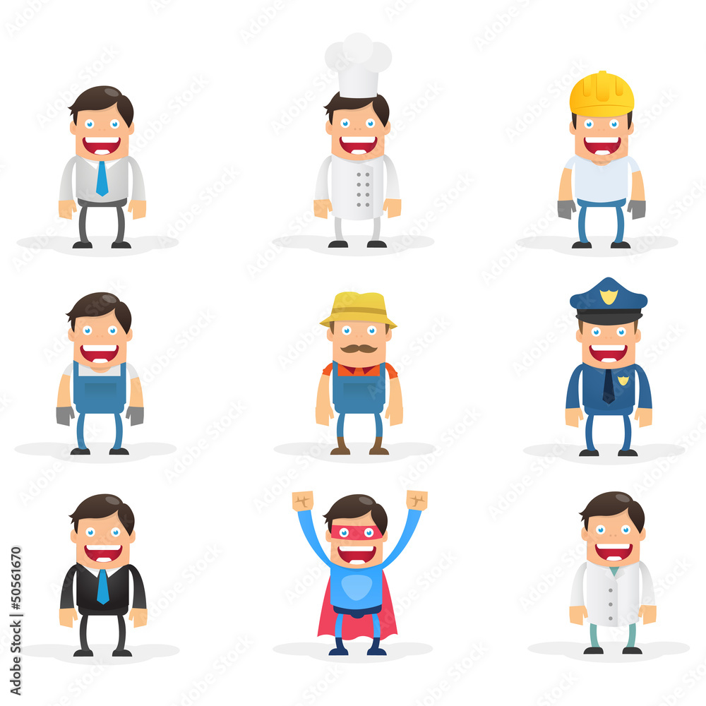 Cartoon Character Set Cartoon Character Set