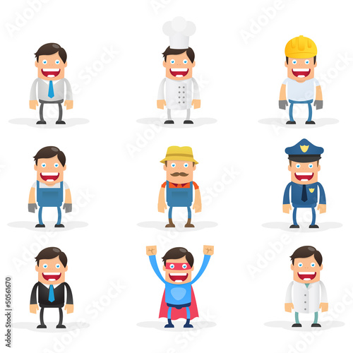 Cartoon Character Set