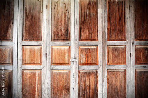 old wooden door