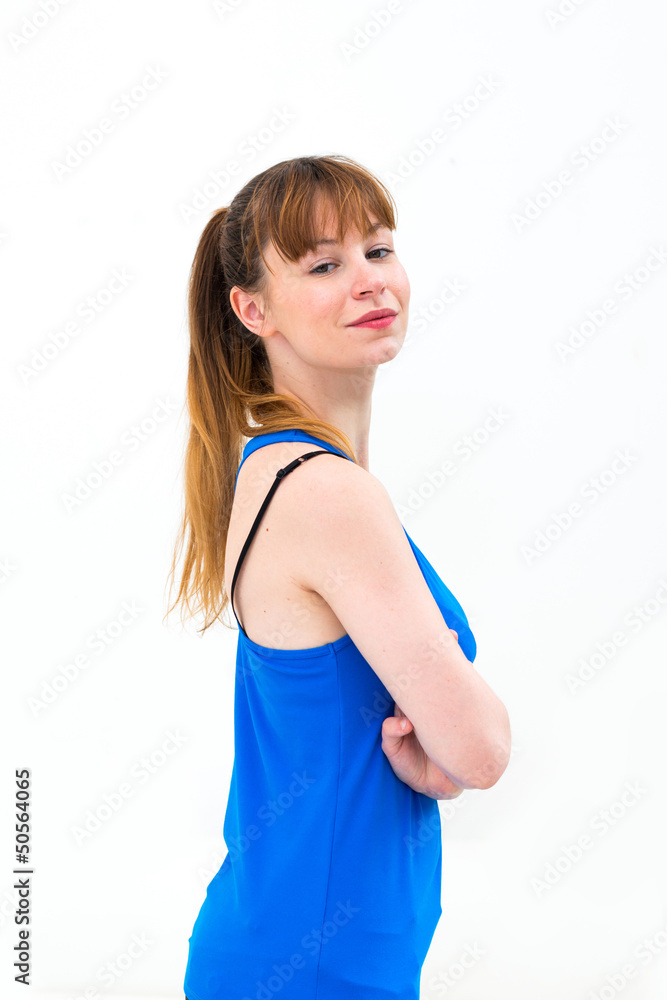 Portrait of young woman