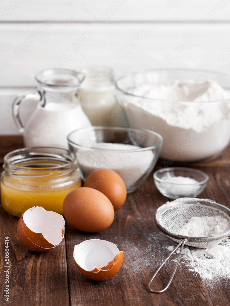 Ingredients for the pancake Ingredients for the pancake
