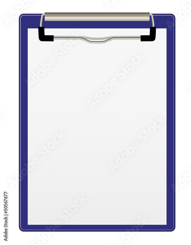 Clipboard, blau
