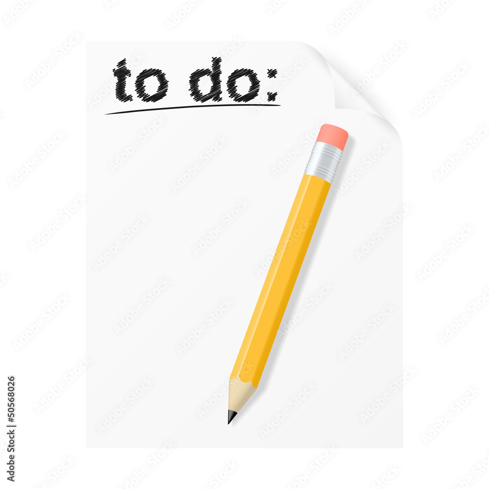To do list. Vector illustration To do list. Vector illustration