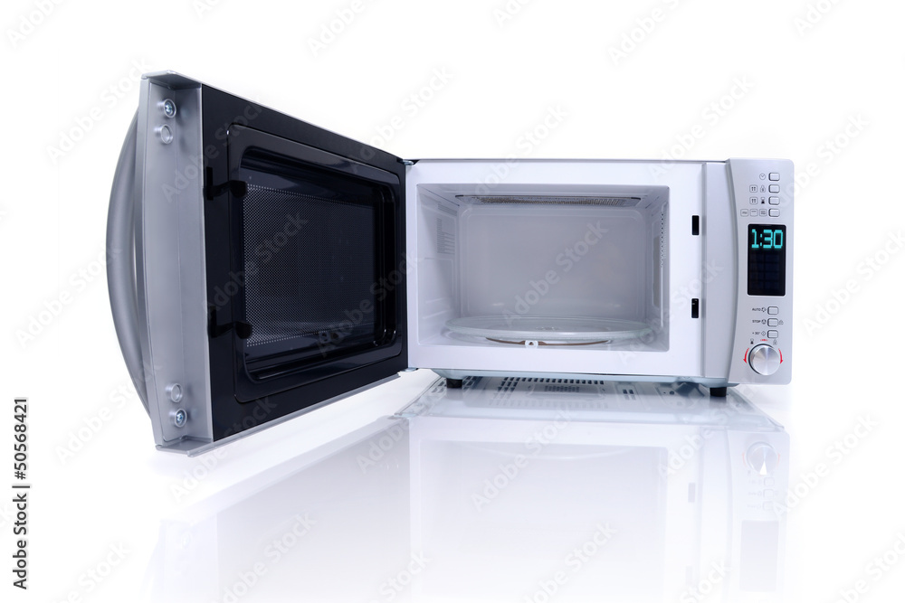 Obraz premium Mikrowellengerät mit Spiegelung