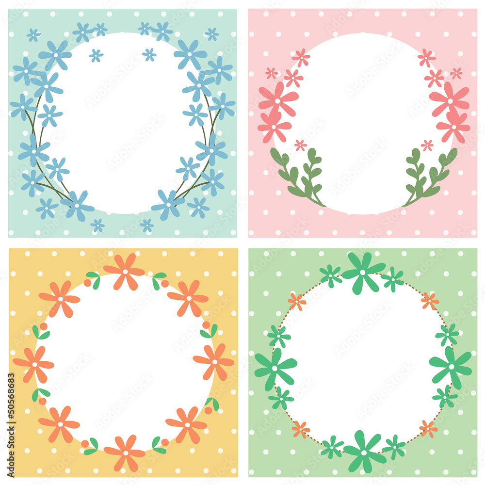 Flowers frame background