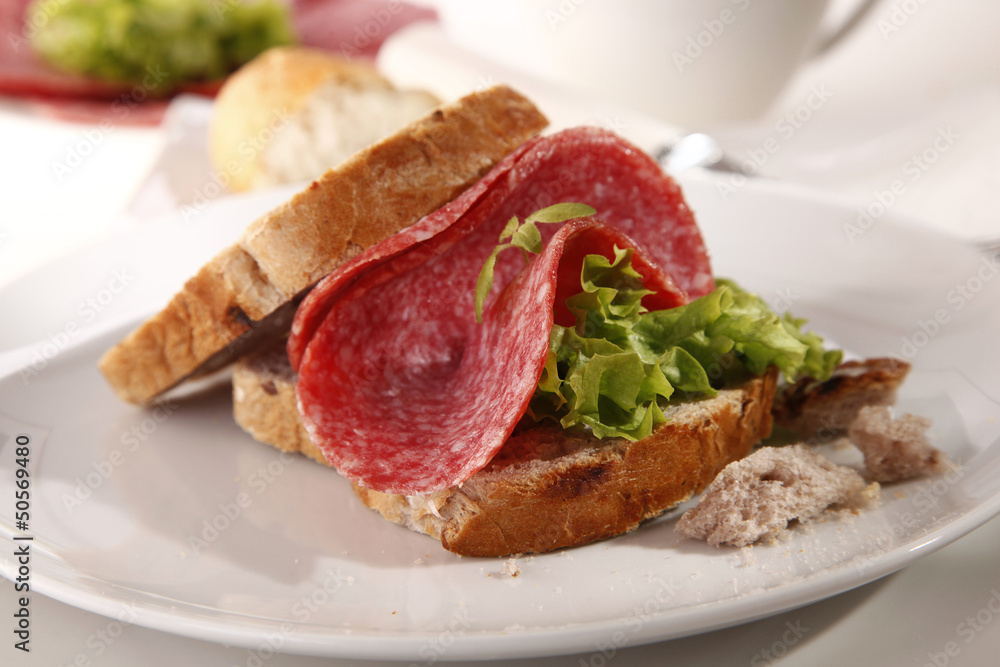 Sandwich with salmi Sandwich with salmi