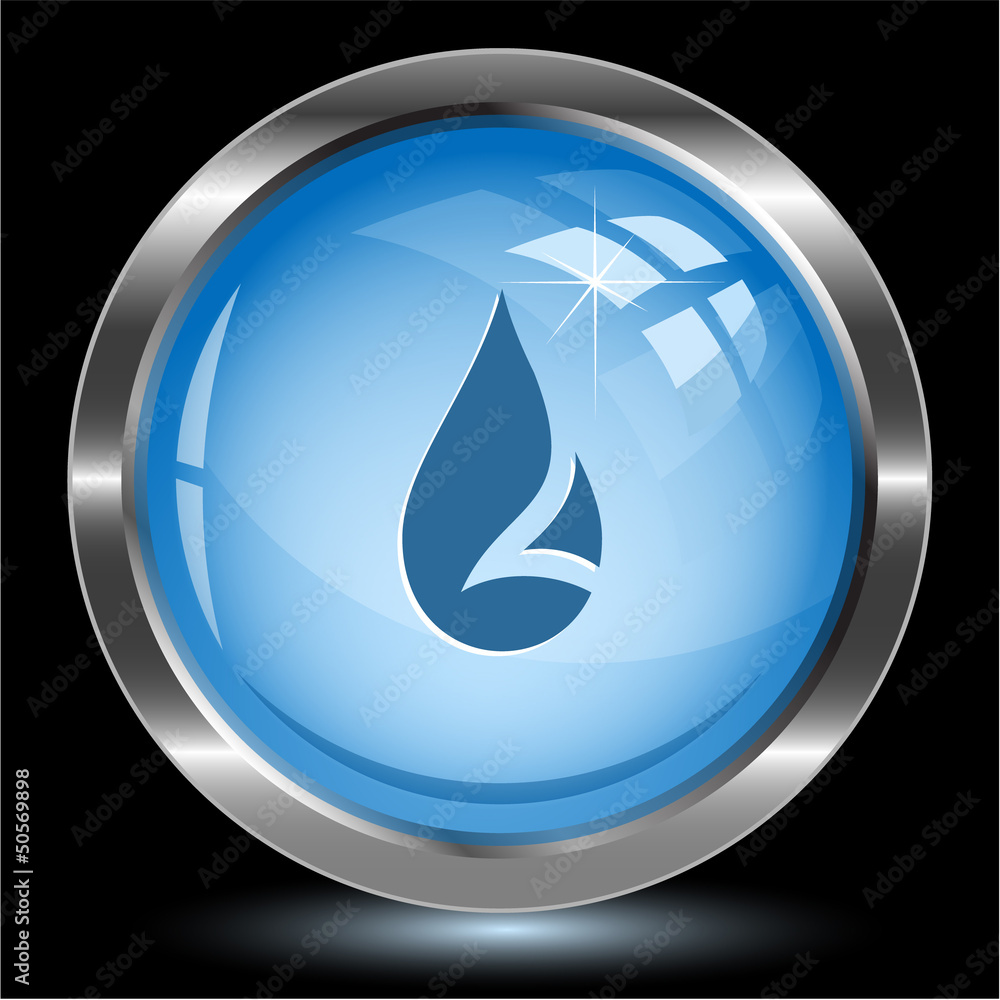 Drop. Internet button. Vector illustration. Drop. Internet button. Vector illustration.