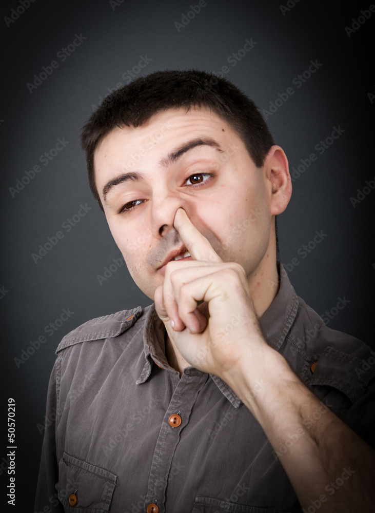 finger in nose finger in nose