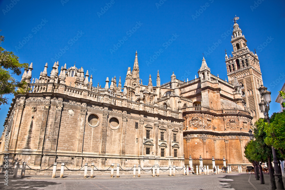 Obraz premium Cathedral of Saint Mary (Catedral de Santa Maria de la Sede) in