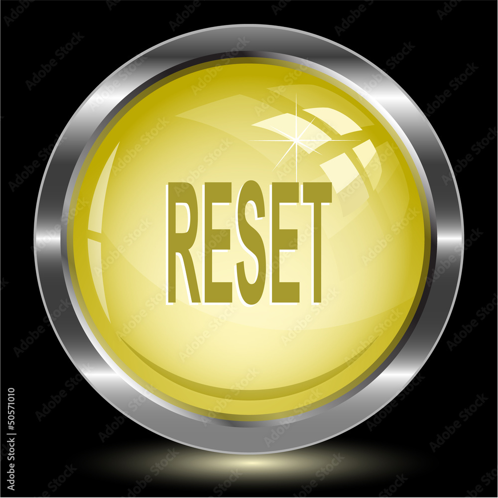 Reset. Internet button. Vector illustration. Reset. Internet button. Vector illustration.