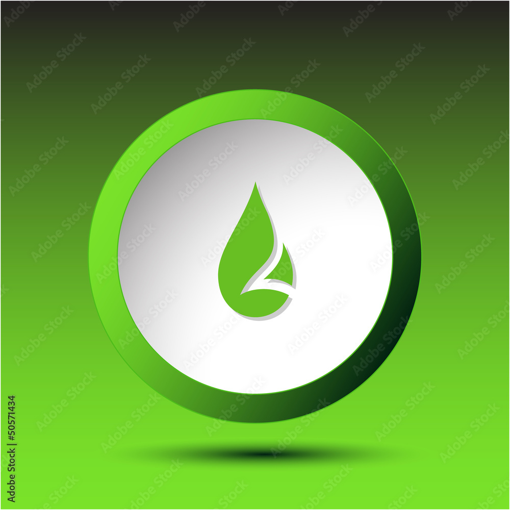 Drop. Plastic button. Vector illustration. Drop. Plastic button. Vector illustration.