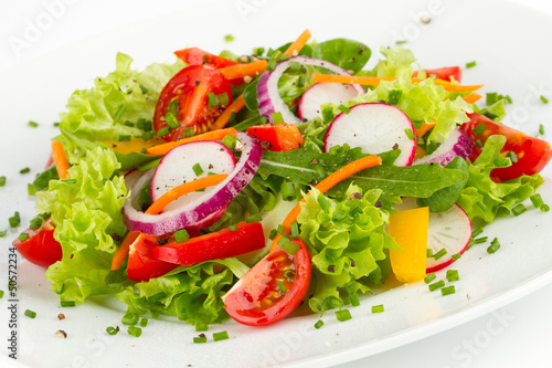 Photography vegetable salad