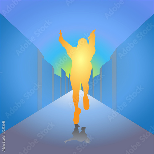 Running toward the sun