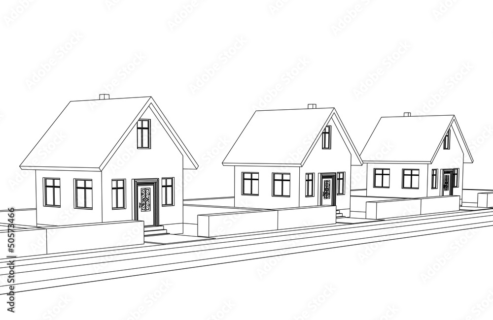 city street development vector sketch city street development vector sketch