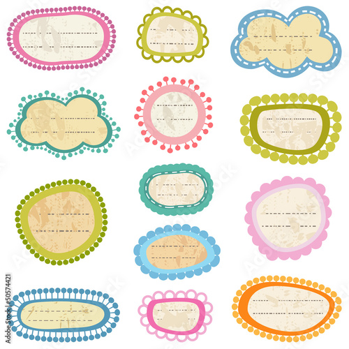 textured labels
