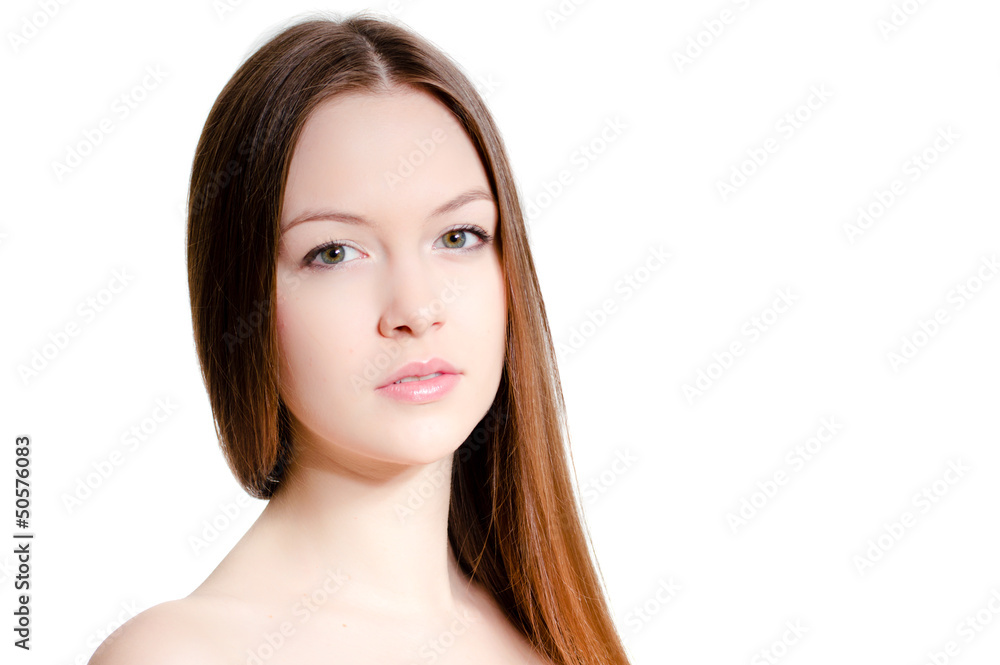 Portrait of a beautiful girl face. Perfect skin. Portrait of a beautiful girl face. Perfect skin.