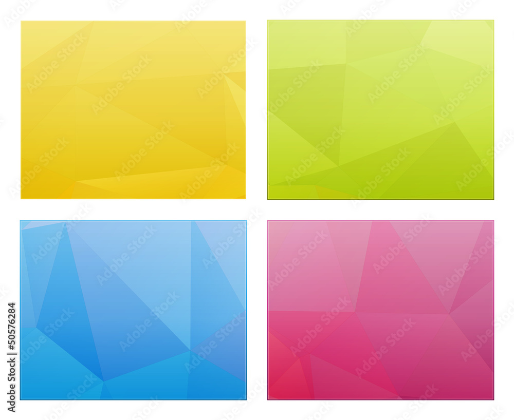 Fototapeta premium abstract polygon templates