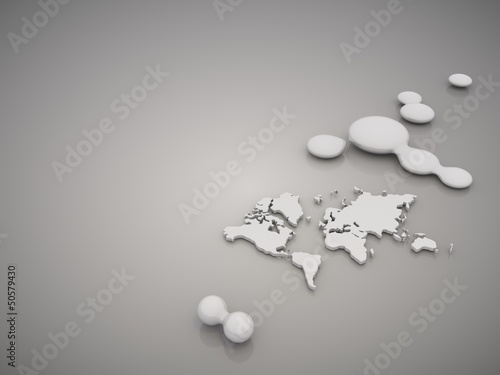 Isolated international symbol in a stylish grey background