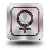 Female aluminum glossy icon