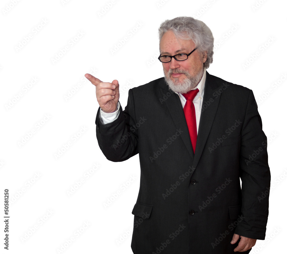 Senior is pointing Senior is pointing