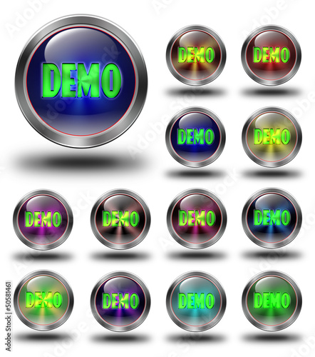 Demo glossy icons, crazy colors