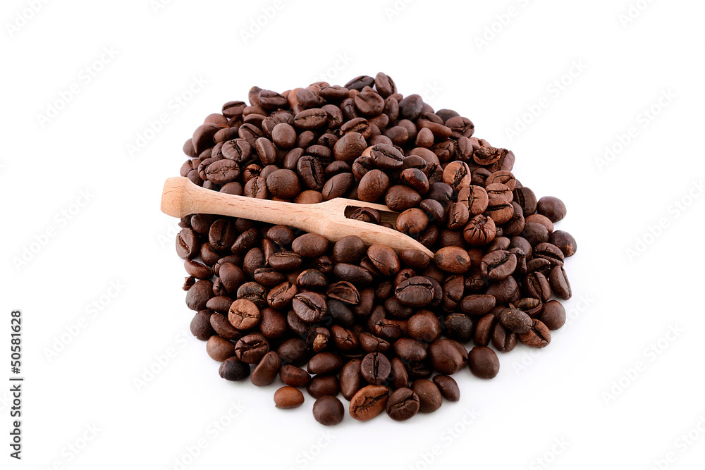 Pile of coffe isolated on white Pile of coffe isolated on white