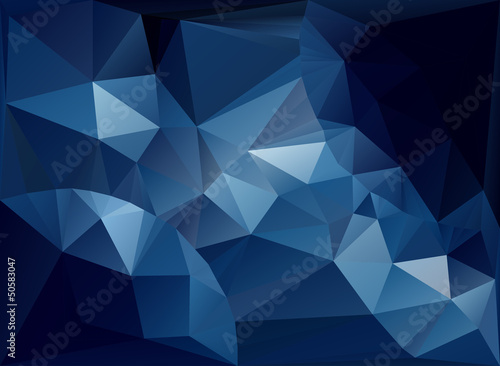 Blue abstract mosaic background.