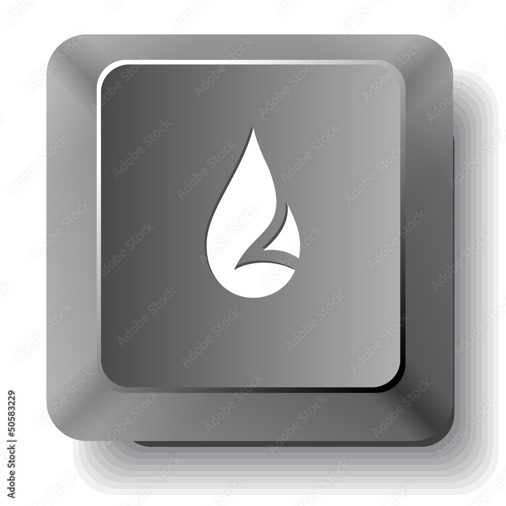 Drop. Vector computer key. Drop. Vector computer key.