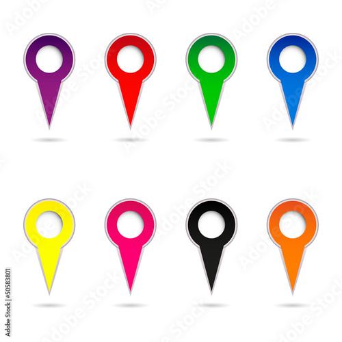 Collection of color arrows