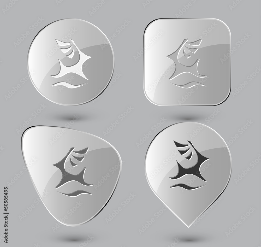 Deer. Glass buttons. Vector illustration. Deer. Glass buttons. Vector illustration.