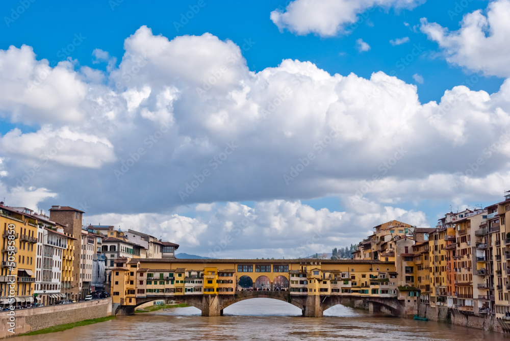Florence, panorama with Old Bridge