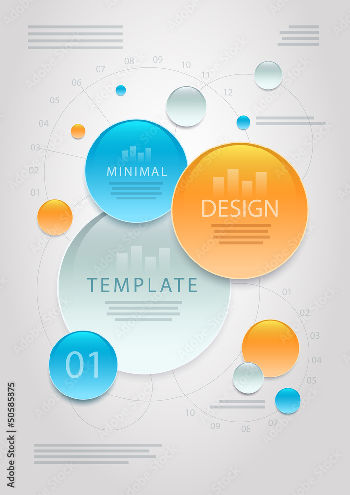 Obraz premium Vector abstract information design template