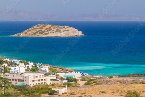 Bay with blue lagoon on Crete, Greece