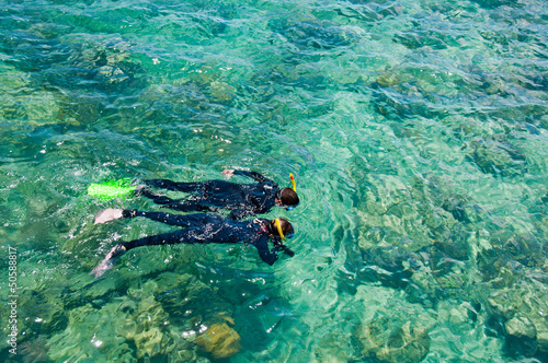 Snorkelers, Great Barrier Reef, Australia