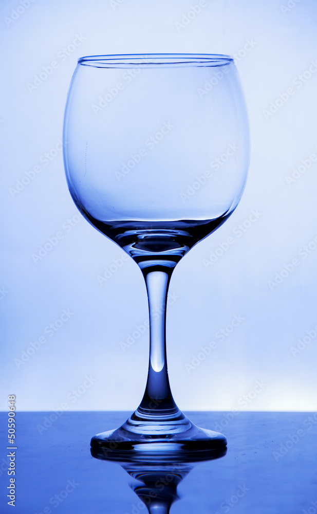 Obraz premium brilliant glass with a blue background