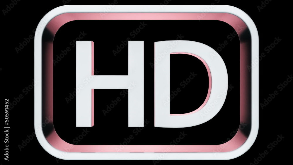 HD TV Symbol reveal in 3D Space with 3 different styles HD TV Symbol reveal in 3D Space with 3 different styles