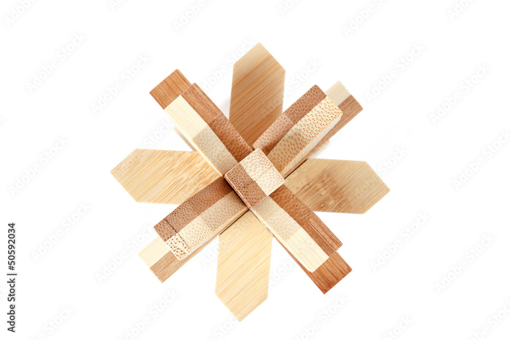 solved wooden puzzle solved wooden puzzle