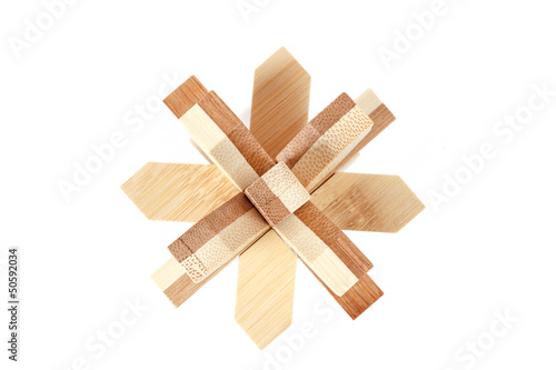 solved wooden puzzle