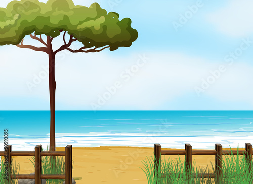 A quiet beach