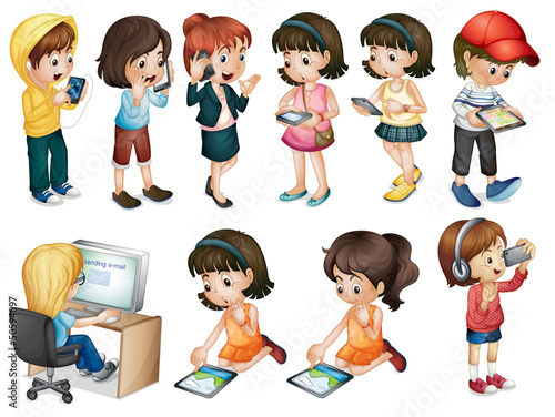Different activities of young women