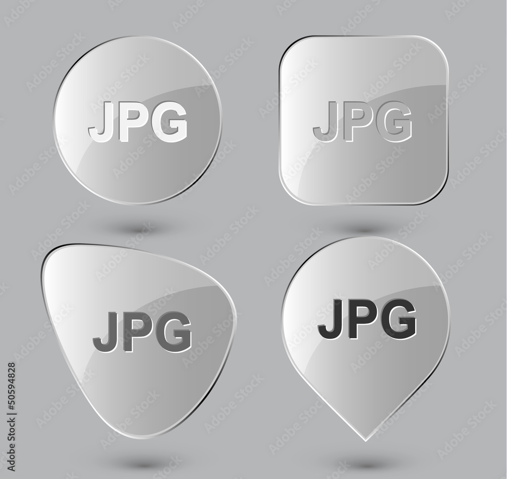 Jpg. Glass buttons. Vector illustration. Jpg. Glass buttons. Vector illustration.