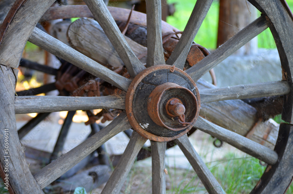 old vehicle wheel
