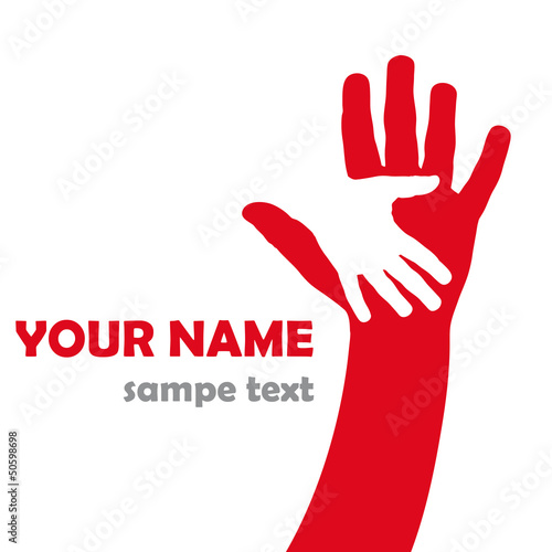Vector Logo children hand