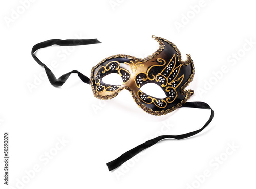 Carnival mask on a white background