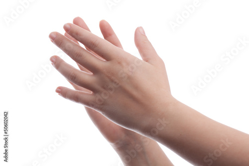 Clapped hands