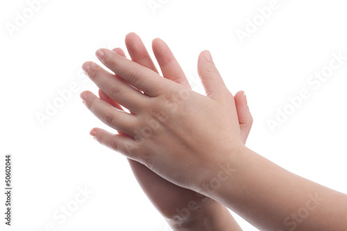 Clapped hands