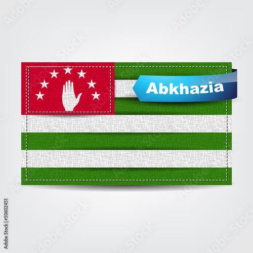 Fabric texture of the flag of Abkhazia
